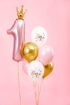 Picture of LATEX BALLOONS ONE PASTEL PINK 11 INCH - 6 PACK